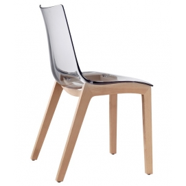 Natural zebra transparent chair